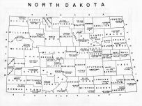 North Dakota State Map, Ransom County 1960